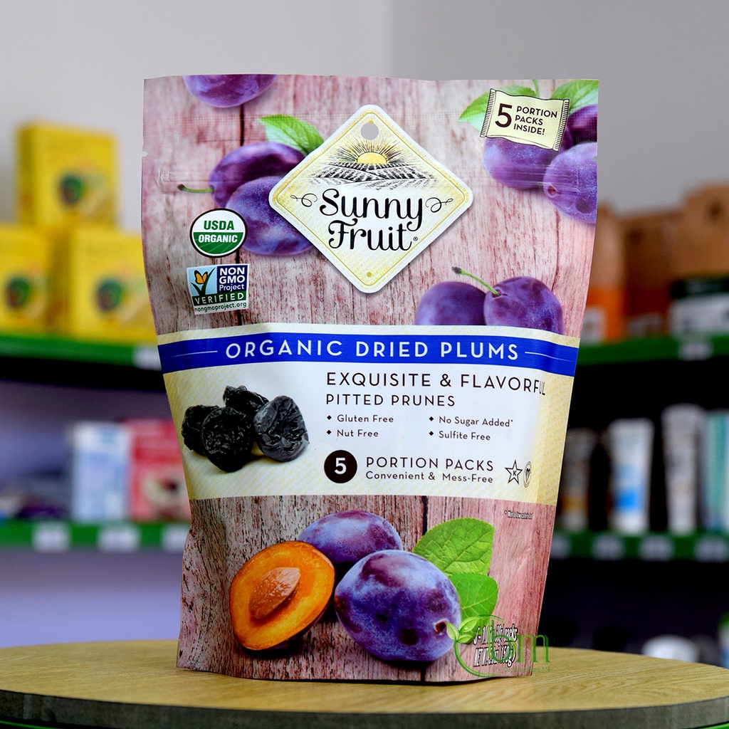 Mận khô hữu cơ sunny fruit túi 150g