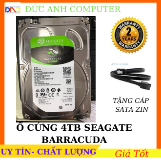 Ổ Cứng HDD SEAGATE 4TB Barracuda- Hàng Nhập Khẩu , Mới 100%, Bảo Hành 2 Năm , 1 Đổi 1, Hình Thật, Clip Thật