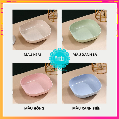 👌 ĐĨA LÚA MẠCH VUÔNG SET 8 👌 DỤNG CỤ NHÀ BẾP 👌 BỘ ĐĨA 👌