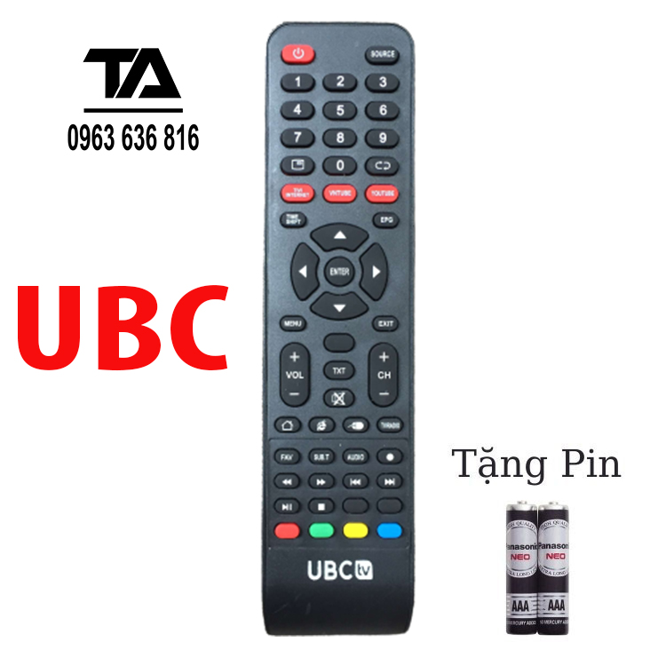 [ FREESHIP ] ✔ Remote điều khiển tivi UBC smart