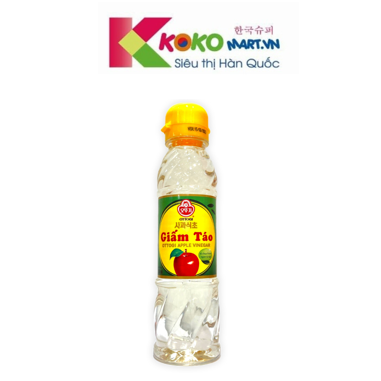 Giấm táo Ottogi lên men tự nhiên chai 250ml