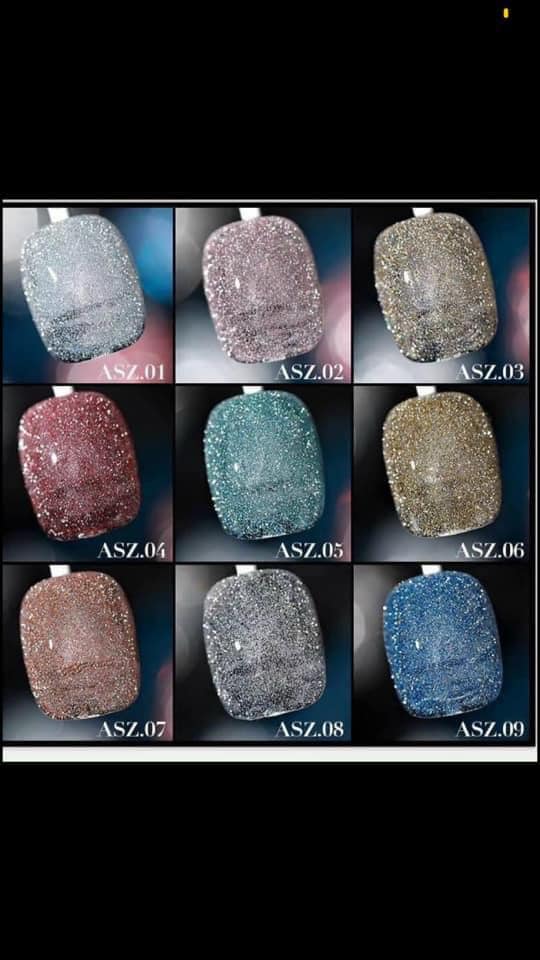 set sơn gel nhũ flat siêu sáng