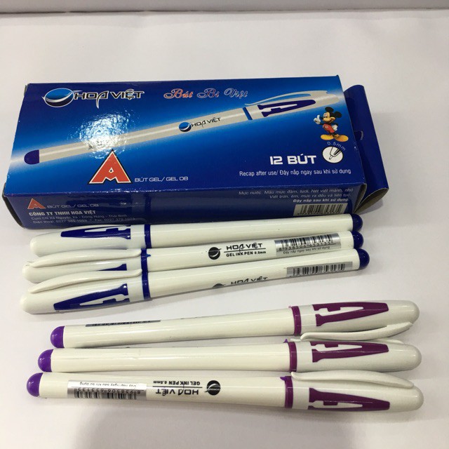 hộp 12 chiếc bút chữ A đẹp