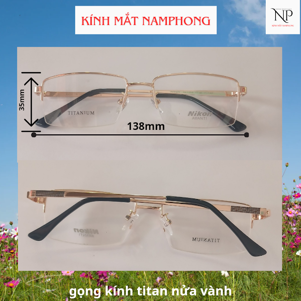 Gọng kính titanium NI KON SẺ CƯỚC