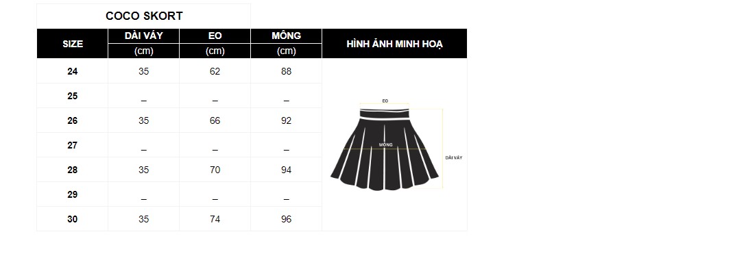 Váy Quần Kiểu Nữ Coco Skort