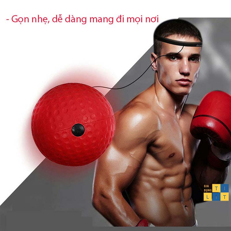 Bóng đấm boxing tập phản xạ đeo đầu , luyện tập thể thao tại nhà