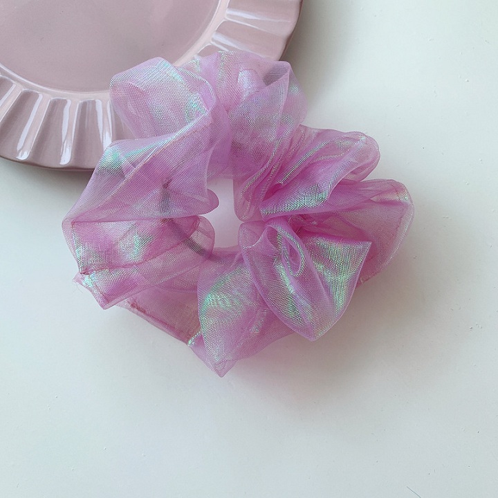 [HCM]Cột Tóc Bèo Scrunchies vải von Dạ Quang Size Nhỏ