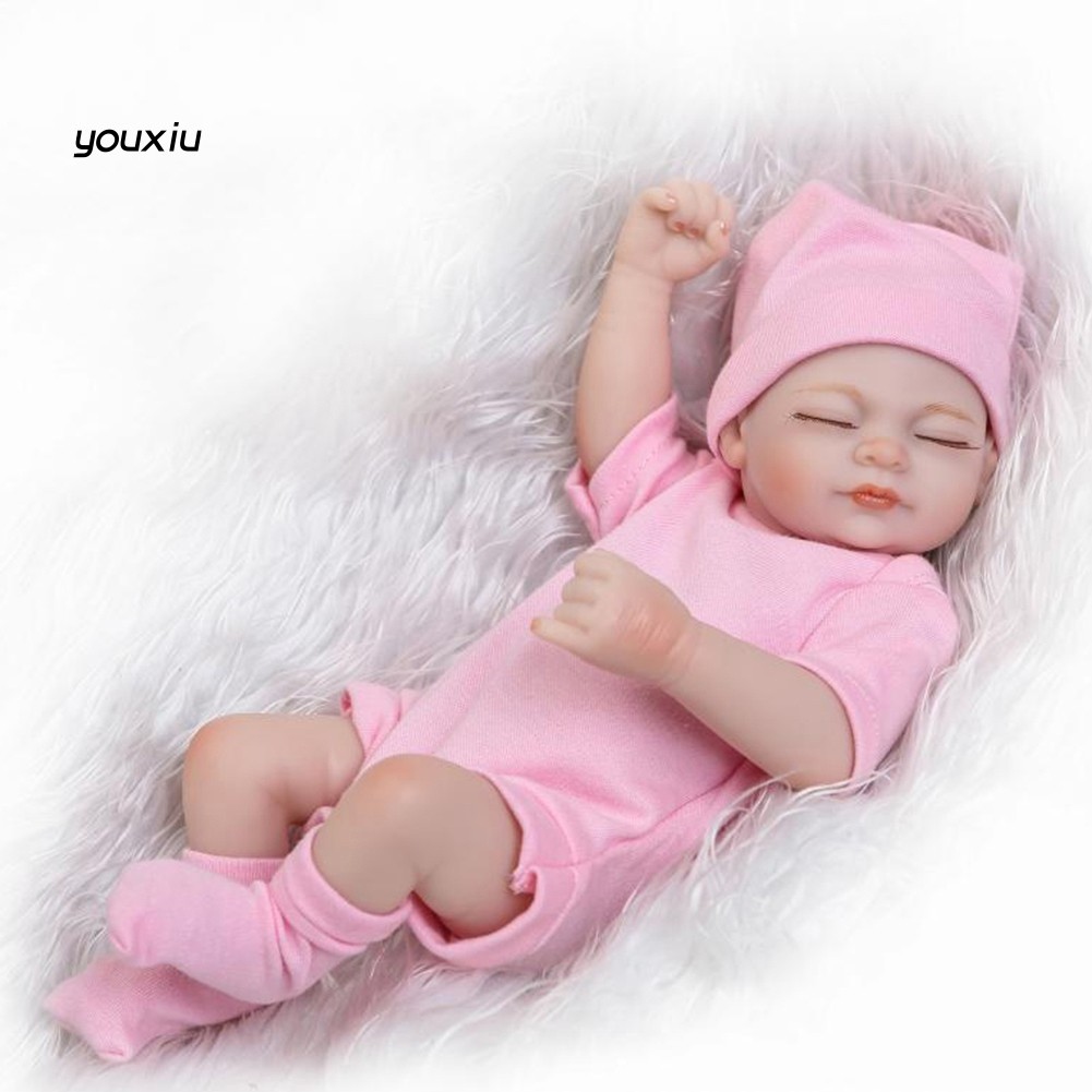 ▧❡ Búp Bê Em Bé Sơ Sinh Bằng Silicon Kích Thước 10 Inch