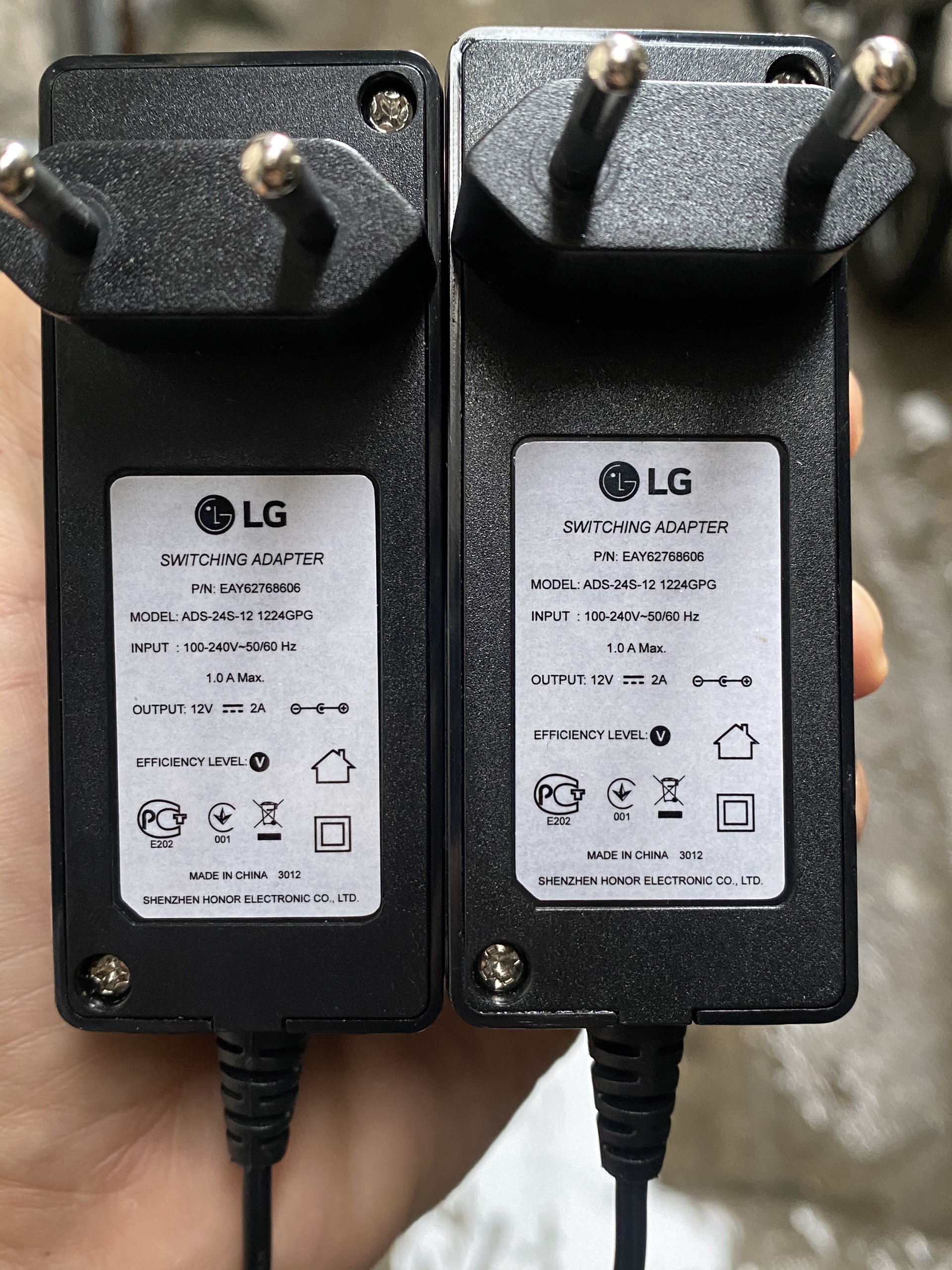 Dây nguồn màn hình lg 12v-2a bản gốc lg