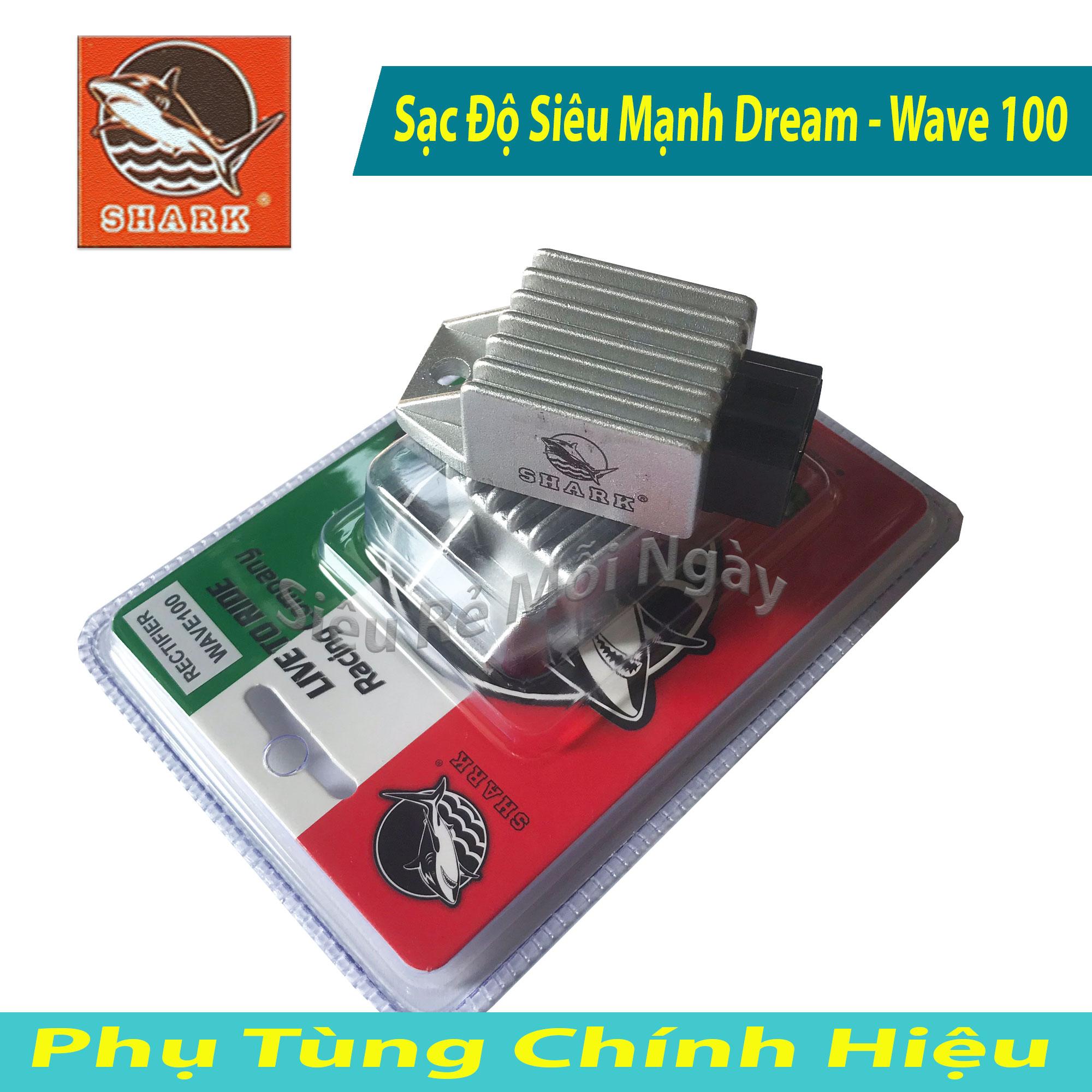Sạc Độ Gấp 2 Lần Sạc Zin Wave 100cc, Dream SHARK Malaysia