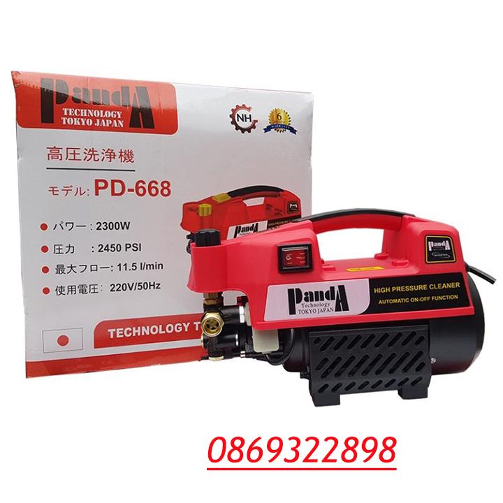 Máy Rửa Xe Panda 2300W PD-668 + Bình Bọt & Phụ Kiện