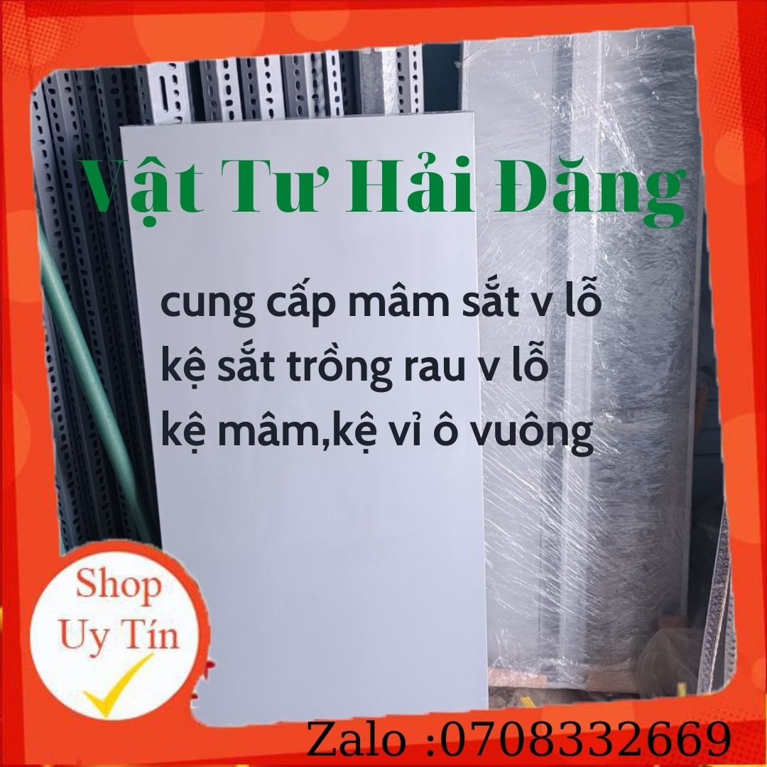 Mâm sắt V Lỗ (Rộng 50cm x Dài 100cm) lắp ráp kệ sắt đa năng