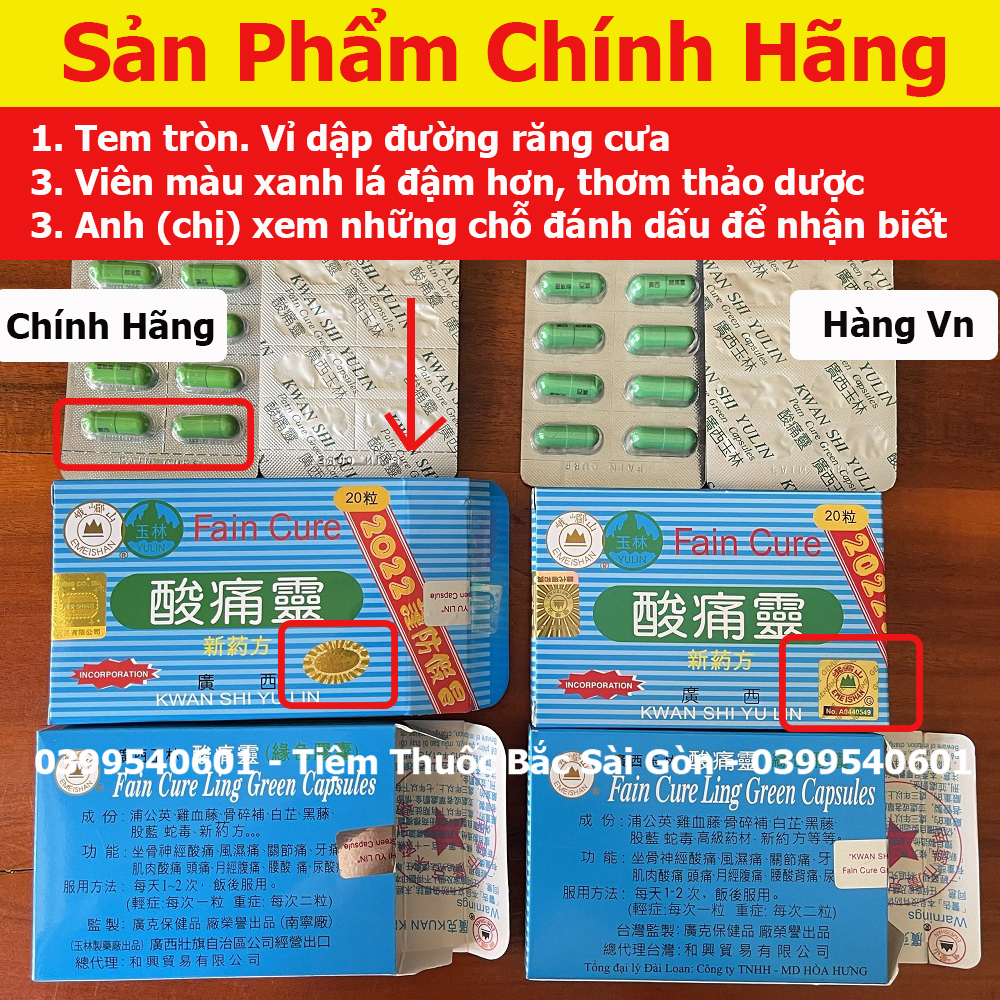 Toan Thống Linh Hộp 20 viên - Fain Cure