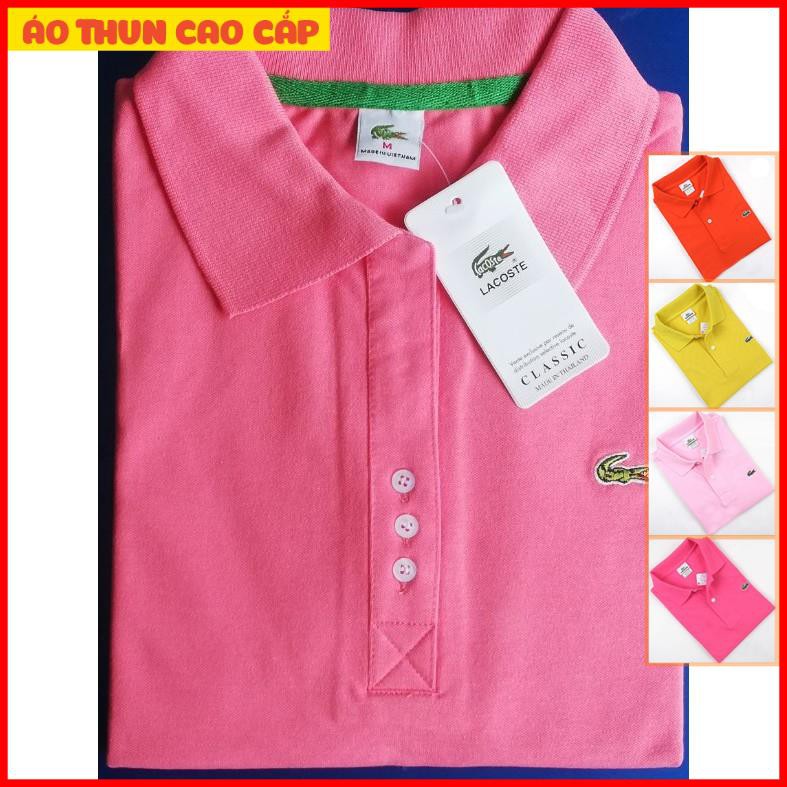 [HCM]Áo thun cá sấu Nữ Cao Cấp Cotton co giãn 4 chiều