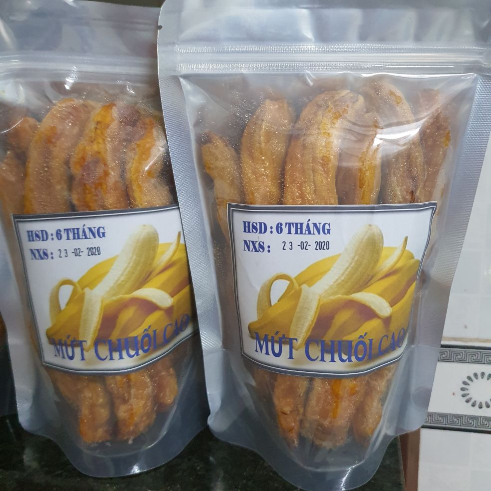 Chuối Trái Sấy Dẻo Đặt Biệt Gói 500G