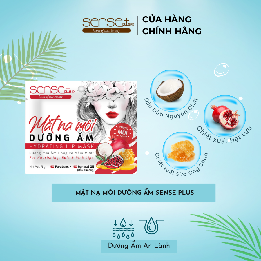 MẶT NẠ MÔI DƯỠNG ẨM SENSE PLUS 5G