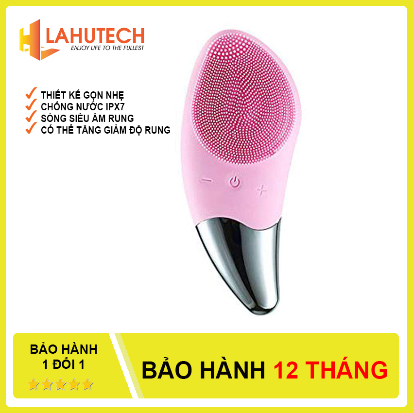 Máy rửa mặt mini massage tích hợp sóng âm BR-1020 - Công Nghệ Mới Làm Sạch Da - Dễ sử dụng và làm sạch - Lahutech
