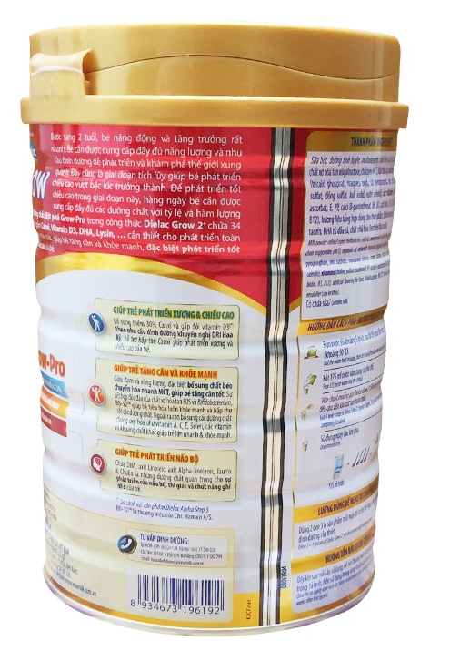 Sữa bột Dielac Grow(900g) số 2