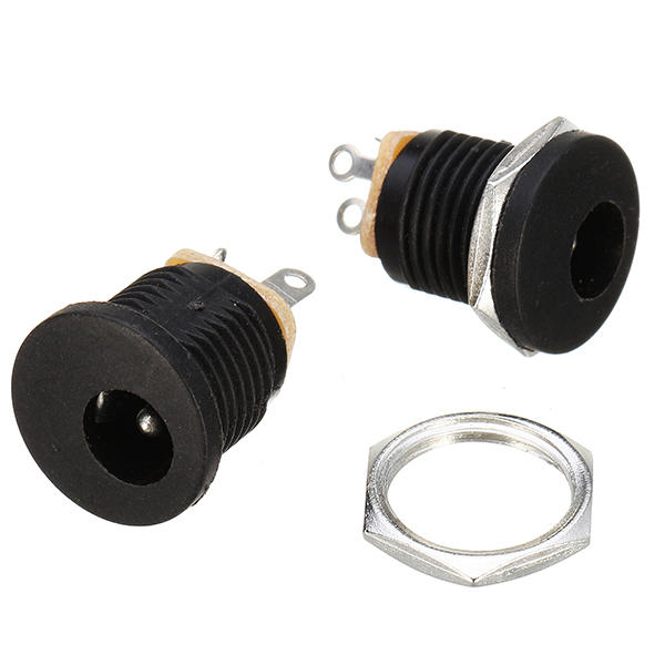 Jack Nguồn DC-022 5.5x2.1mm có ren ốc (combo 5 - 10 -20 -50 cái)
