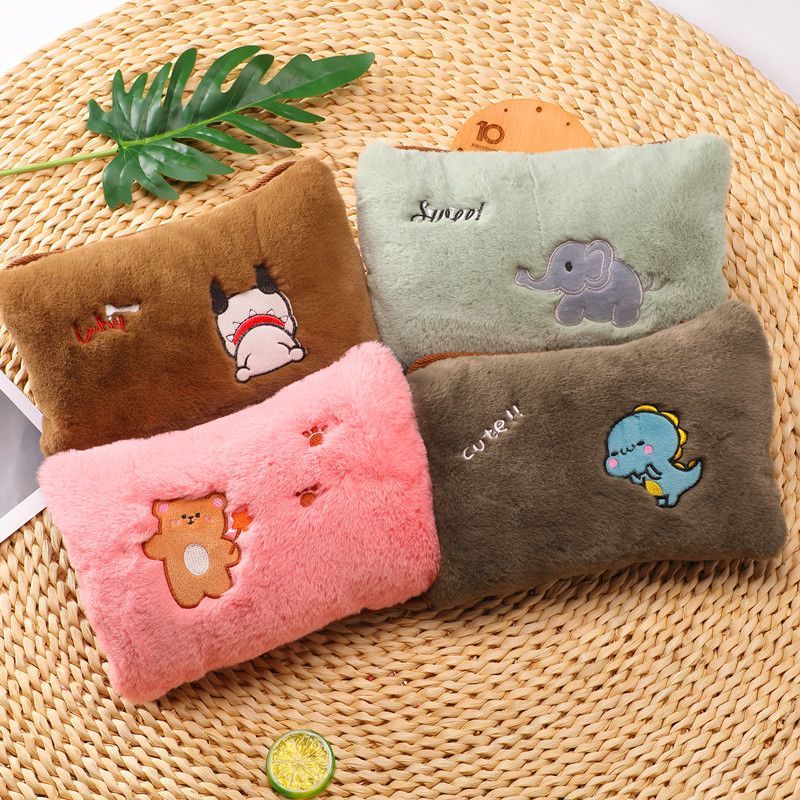 Túi sưởi lông dài mịn Basic Bear Hoa Cúc Nhóc Khủng Long Vịt Con