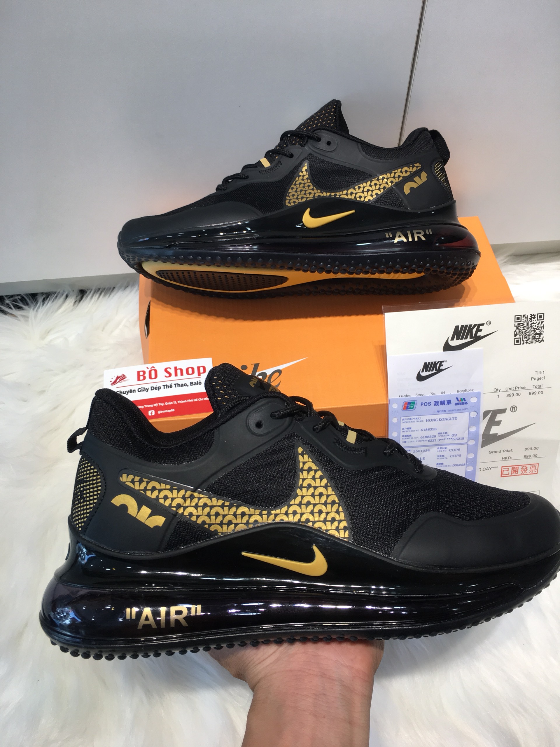 (Full box) giày thể thao AIR MAX 720 màu đen