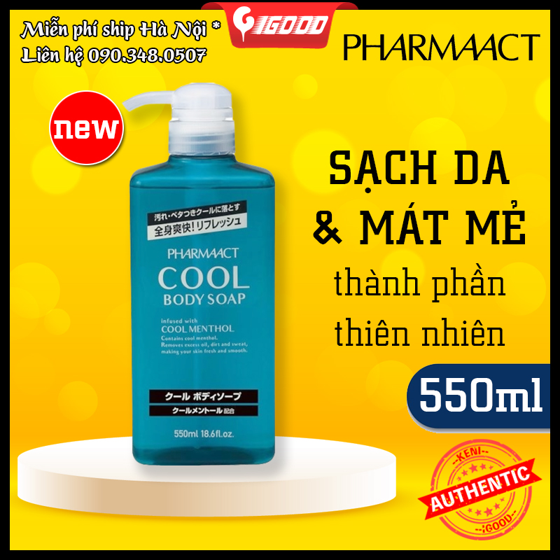 Sữa tắm cho nam Pharmaact Cool 600ml Nhật Bản