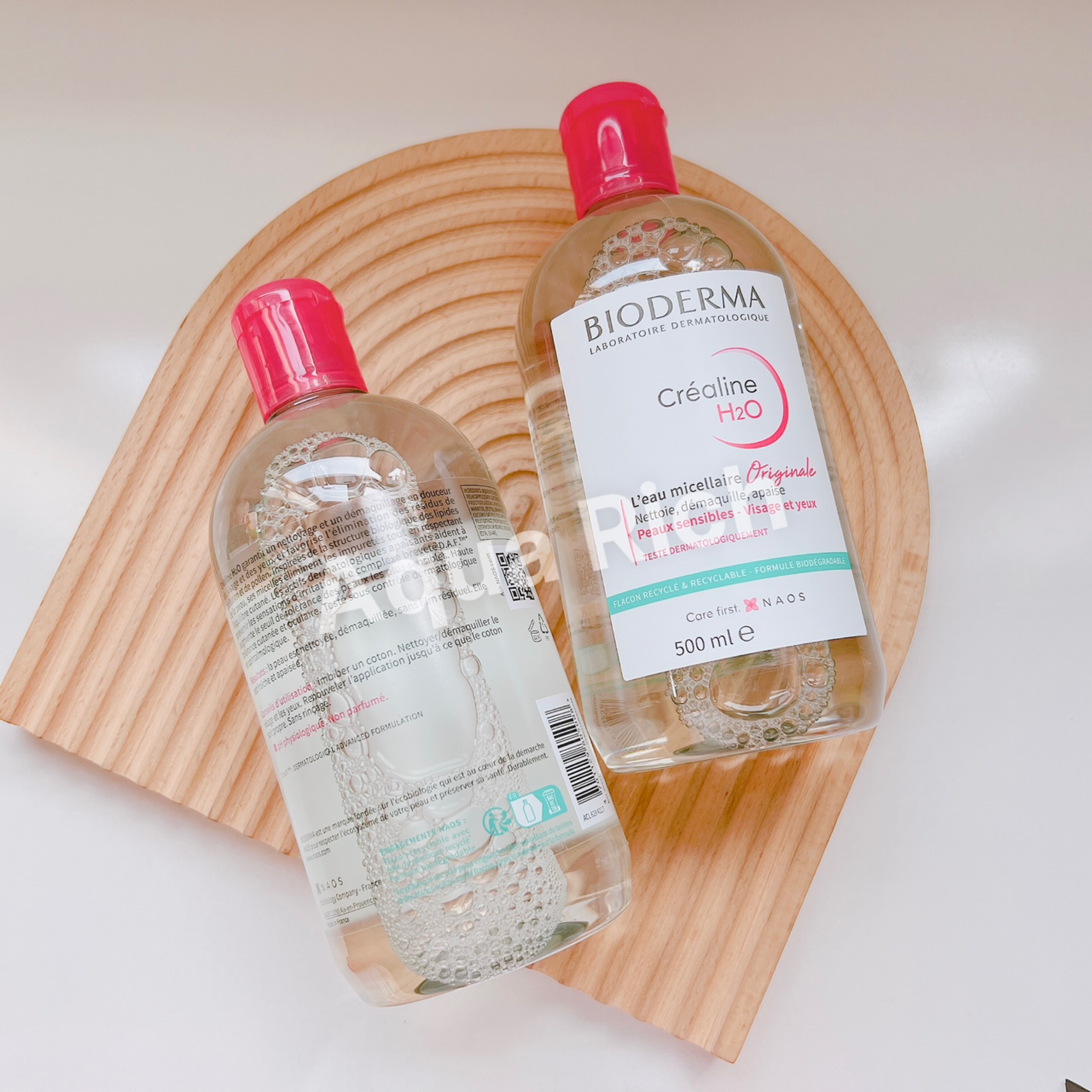 [Chính Hãng] Nước Tẩy Trang Bioderma Crealine H2O Dành Cho Da Nhạy Cảm Da Khô Da Thường Hồng 100ml 250ml 500ml