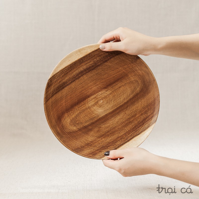 Đĩa tròn gỗ keo - nhiều cỡ