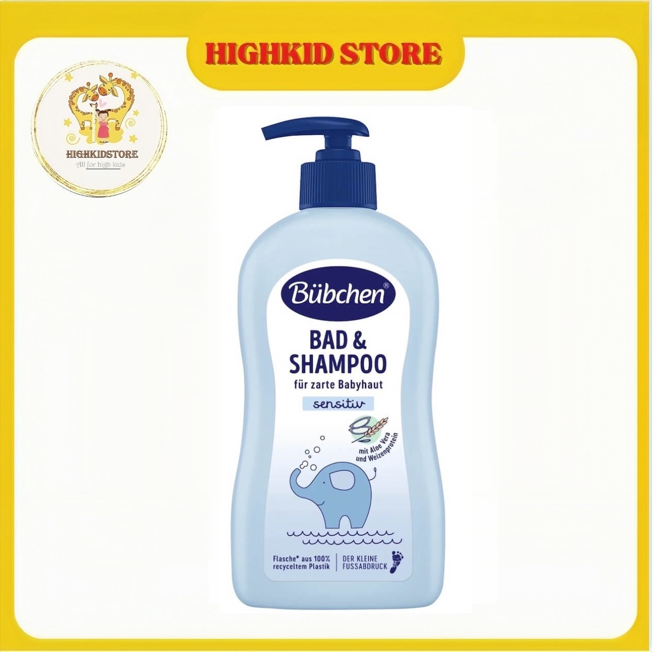 Sữa tắm gội Bubchen Bad and Shampoo 400ml