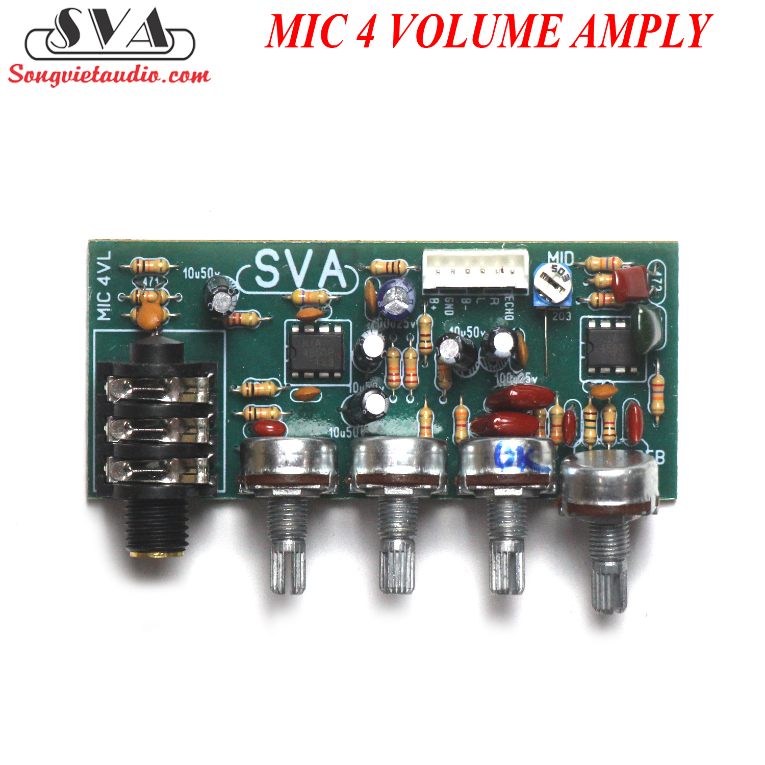 Mic 4 volume ampli hát văn