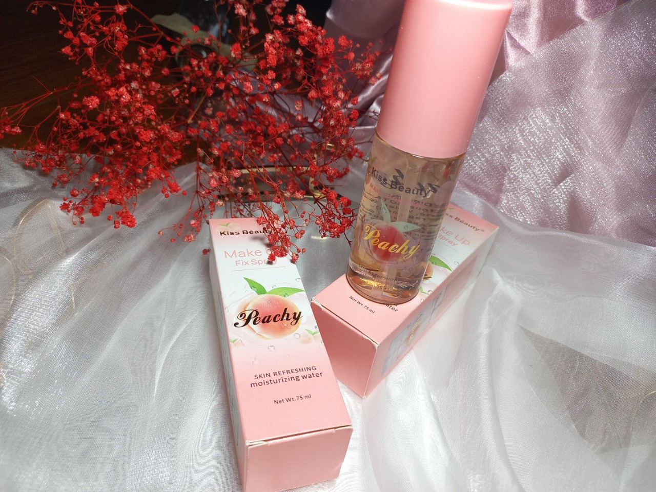 XỊT  GIỮ LỚP MAKE UP PEACHY FIX SPRAY