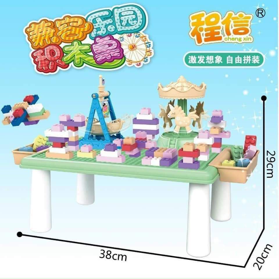 BÀN XẾP HÌNH  69 CHI TIẾT CHO BÉ