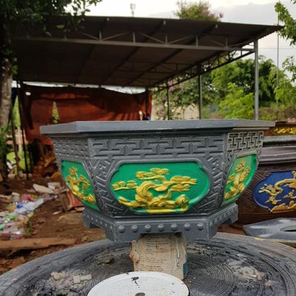 khuôn đúc chậu cảnh lục giác 40 ( khuôn chậu ABS có lòng trong)