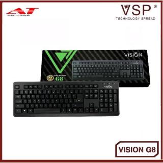 Bàn phím máy tính Vision G8 siêu bền màu đen thumbnail