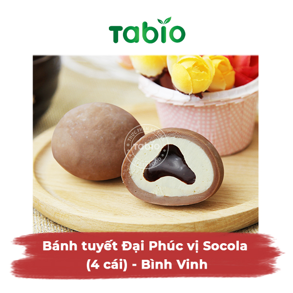 HCM - Bánh tuyết Đại Phúc vị Socola (4 cái) - Bình Vinh - TABIO