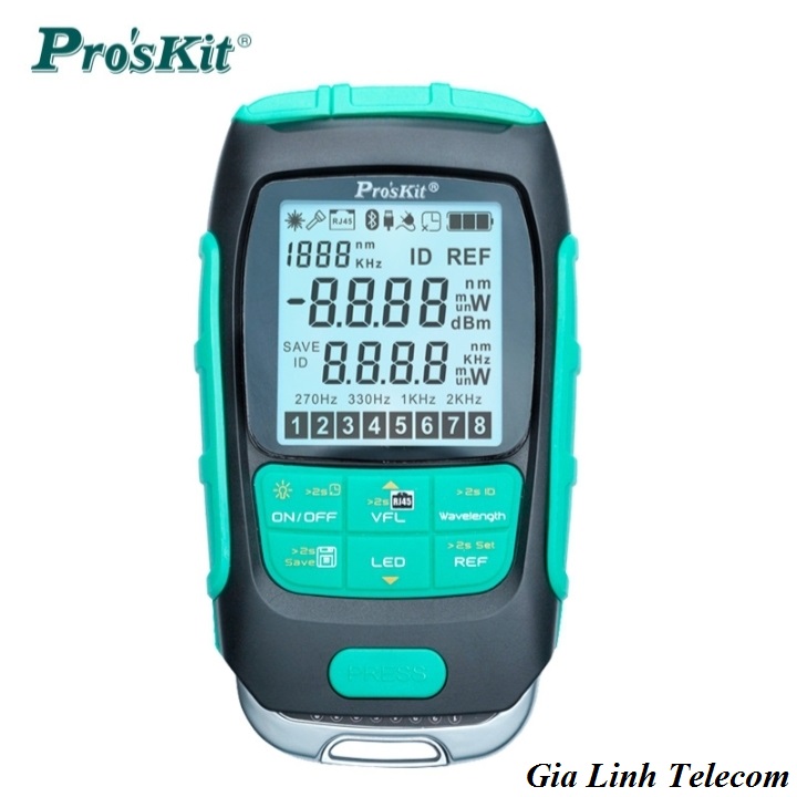 Máy đo công suất quang Pro'sKit - 4in1 soi 15km