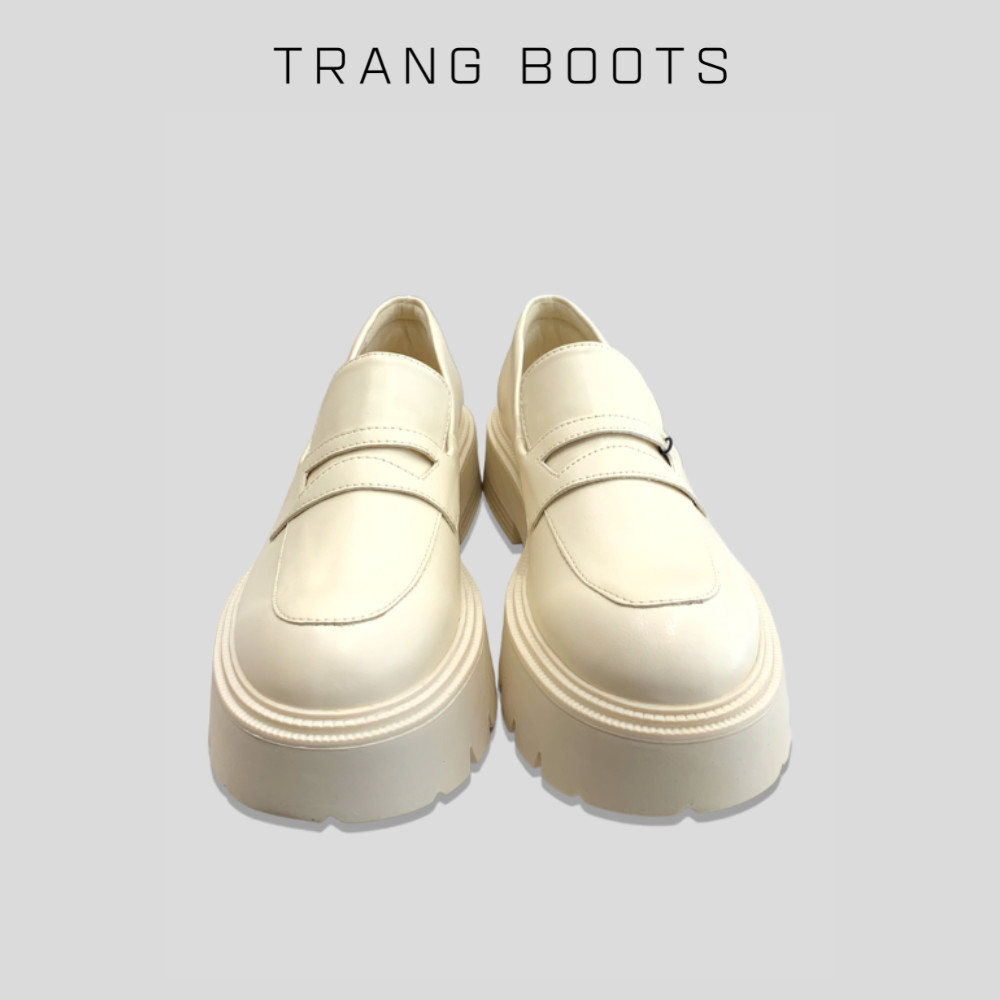Giày Lười Loafers Bershka Đế Bánh Mì Không Khóa/Dây Buộc