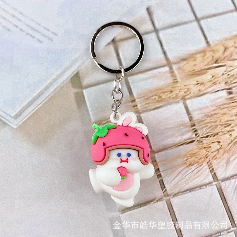 Móc Khoá đội mũ Phụ Kiện Trang Trí Cute
