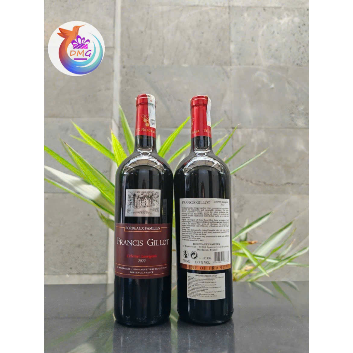 [NHẬP KHẨU]VANG ĐỎ (PHÁP) FRANCIS GILLOT CABERNET SAUVIGNON - 750ML (13.5%) - DMG WINE
