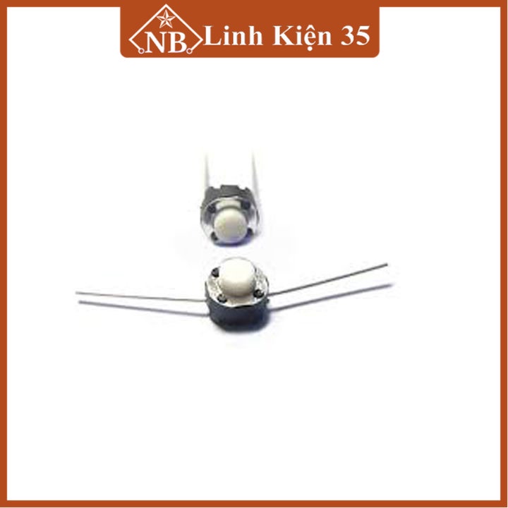 Nút nhấn 2 chân cắm, dạng nhấn nhả