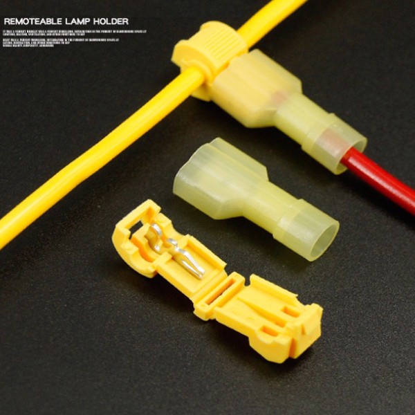 20 chiếc cút nối dây điện chữ T3 phân nhánh -VÀNG- Dùng cho dây 2-5mm2