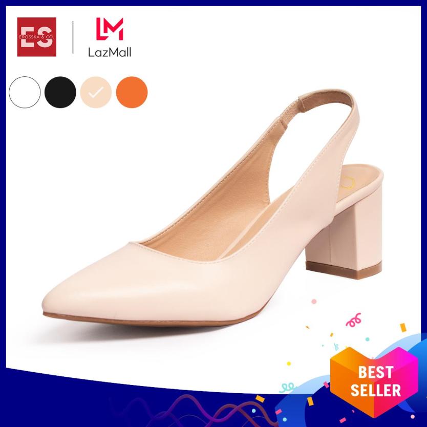 Giày nữ, giày cao gót slingback Erosska thời trang nữ kiểu dáng basic _ EH015 (BA) giá rẻ