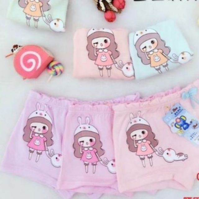 Combo 5 quần chíp thỏ cho bé gái 8-30kg