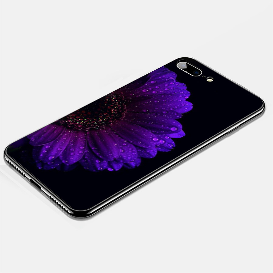 Ốp điện thoại dành cho máy iPhone 7 Plus / 8 Plus - Bông cúc tím MS ABHHA002