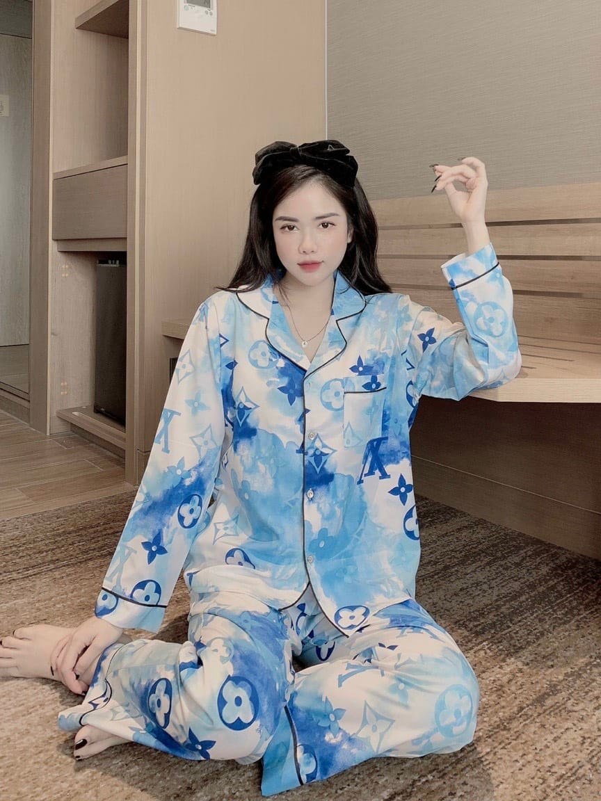 Đồ Bộ Mango Dài , Xinh Yêu ( dưới 60kg) - Mẫu mặc sp thật