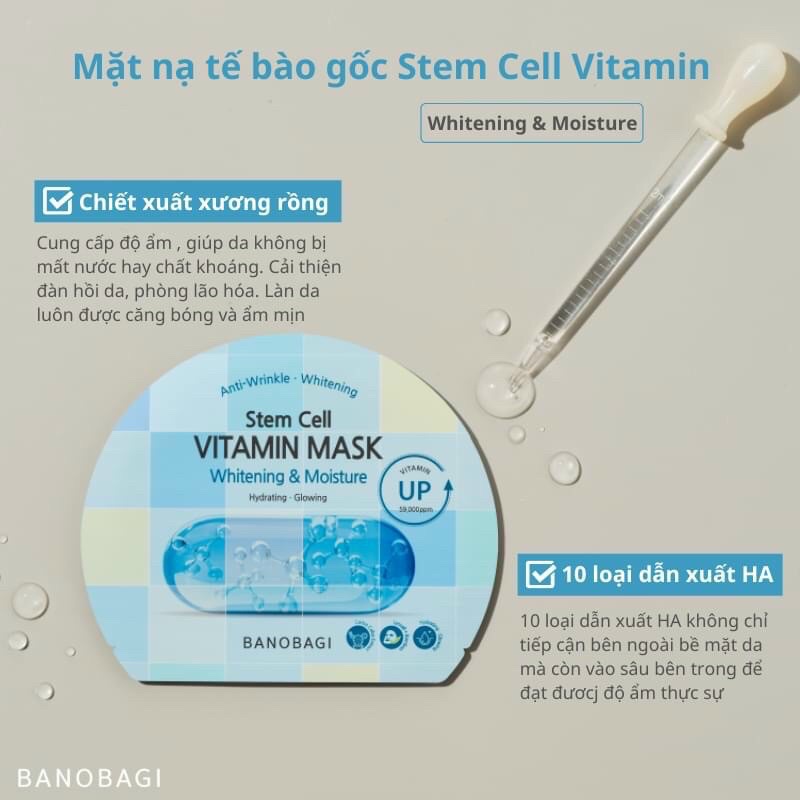 Mặt nạ Vitamin Banobagi Hàn Quốc DƯỡng Da