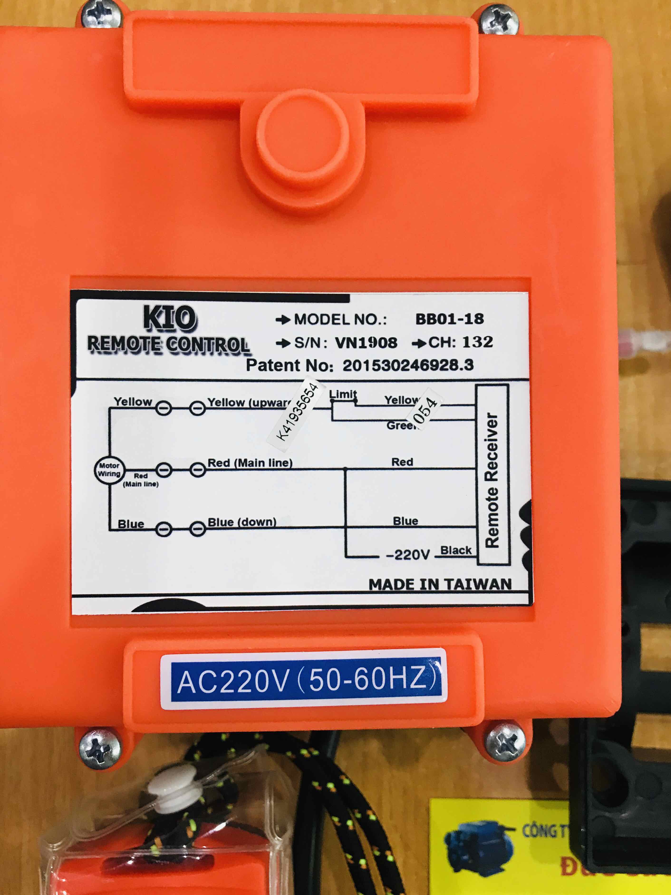 điều khiển tời điện từ xa