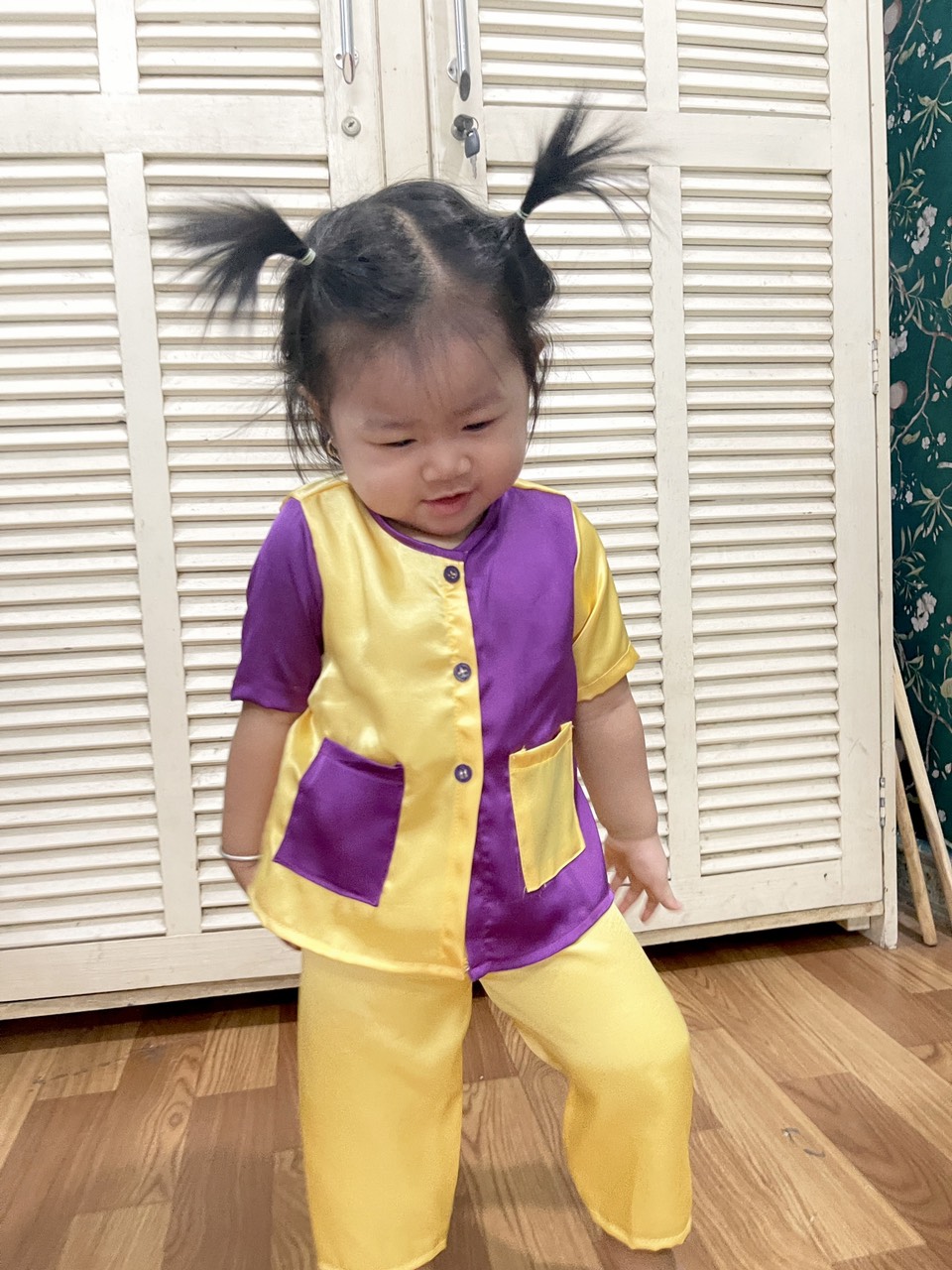 BỘ BÀ BA LỤA GHÉP CHO BÉ