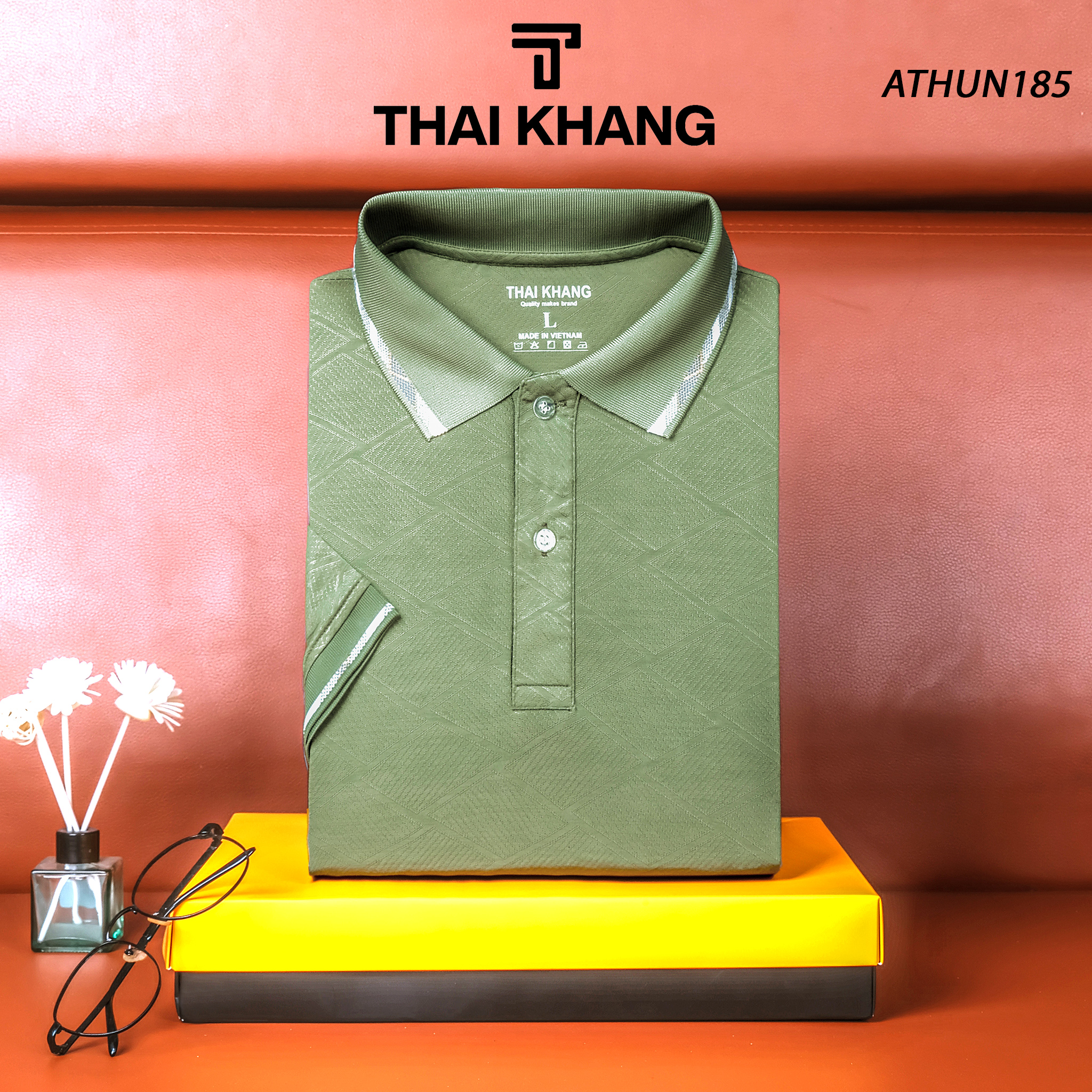 Áo thun nam cao cấp trung niên THÁI KHANG vải thun lạnh mặc mát thoải mái AVA18