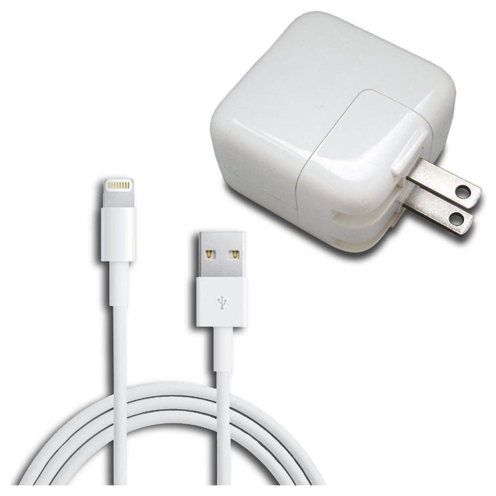 Bộ Cốc (Cục, Củ) Và Cáp Sạc Cho iPad iPhone 12W 2.4A USB Lightning US Plug